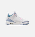 Air Jordan 3 Retro 'Cobalt Bliss' Grade School - White/Cobalt Bliss/Football Grey/Pink Glow