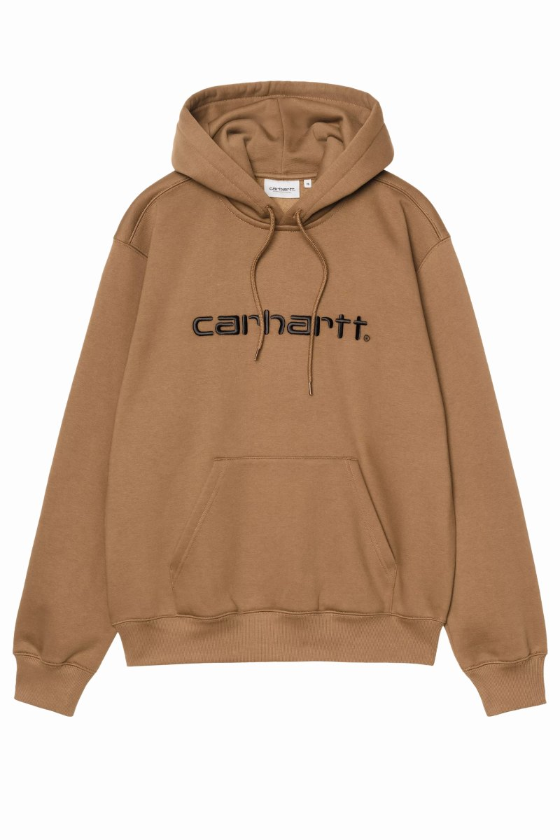 CARHARTT WIP HOODED CARHARTT SWEAT H Brown / Black