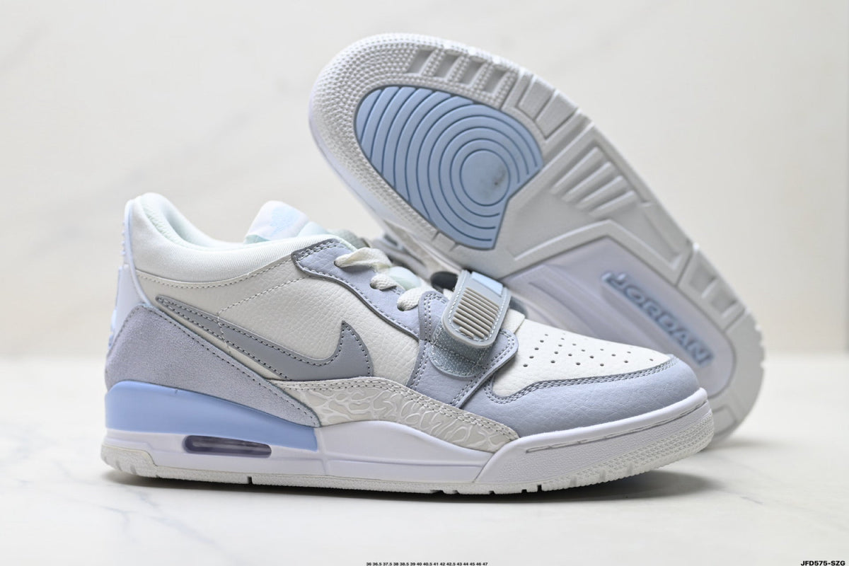 Jordan Legacy 312 Low White Wolf Grey Ice Blue Sneakers