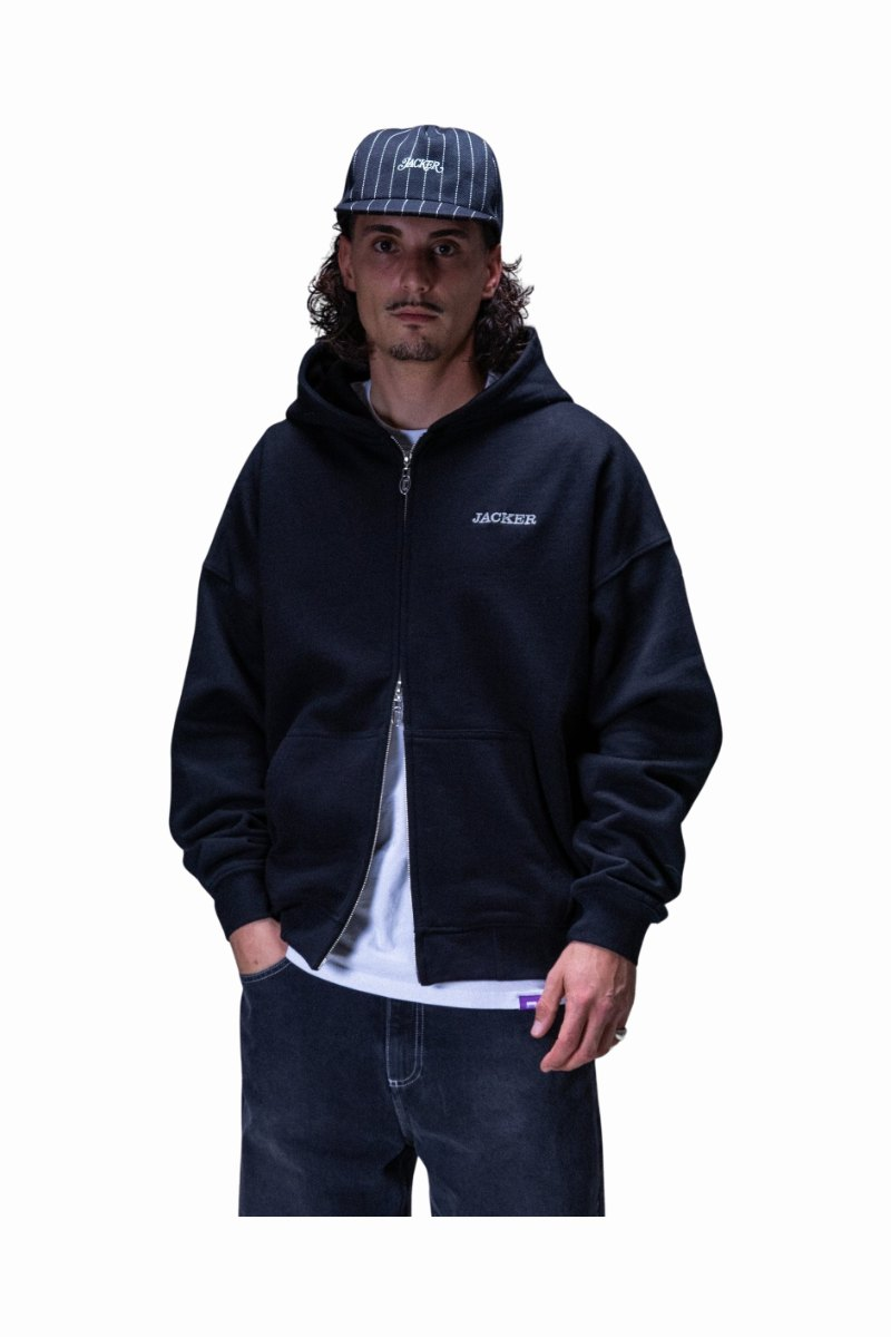 JACKER NOTORIOUS HOODIE ZIP Black