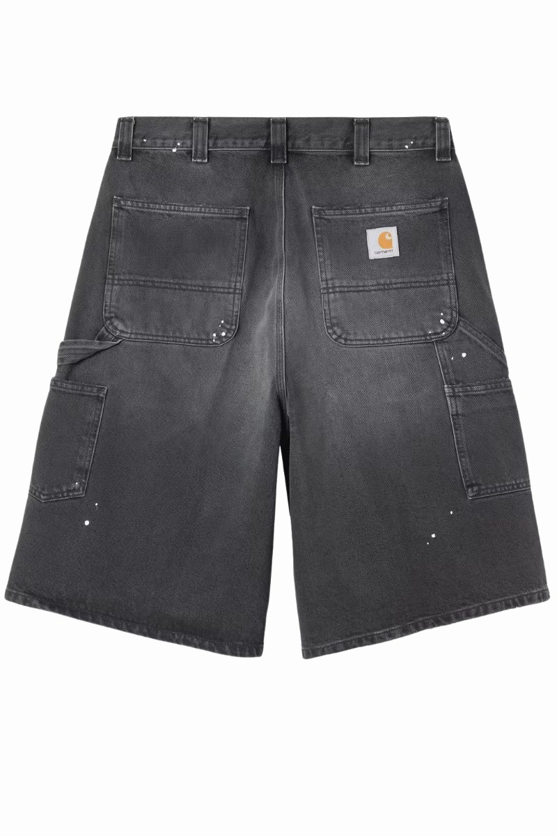 CARHARTT WIP OG SINGLE KNEE SHORT Black Destroy wash / Splatter