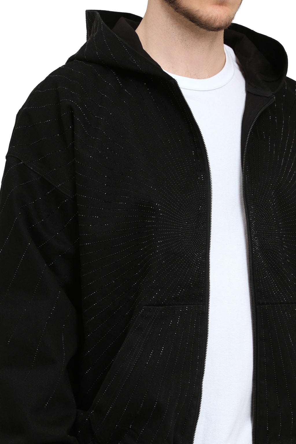 Purple Brand Radial Hotfix Zip Hoodie