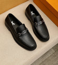 Louis Vuitton Black Hardware Loafers - Stitched Apron Toe