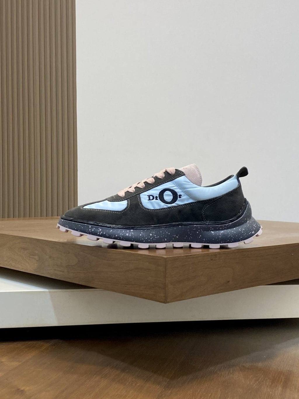 Dior Men's Black and Blue Panel Sneakers