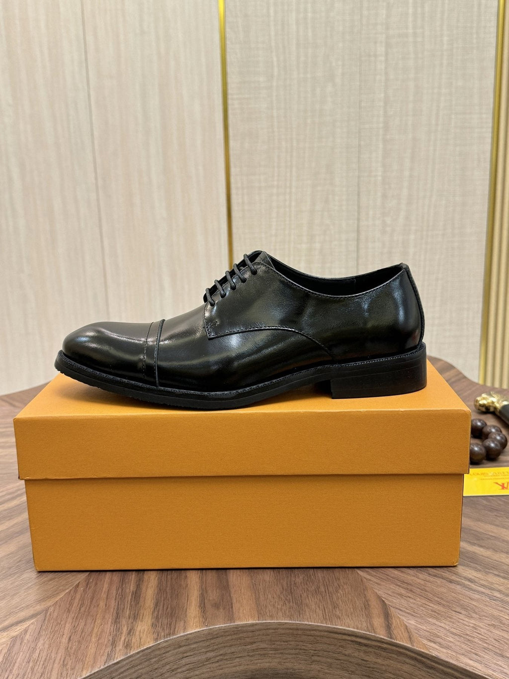 Louis Vuitton Black Lace-Up Dress Shoes