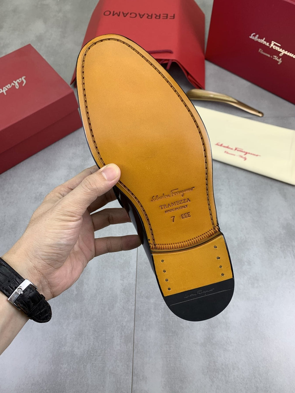 Salvatore Ferragamo Leather Horsebit Loafers