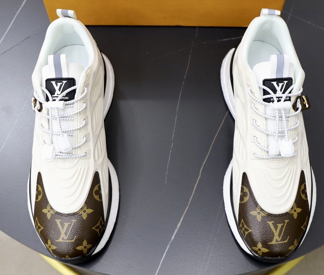 Louis Vuitton Men's Monogram Panel Sneakers