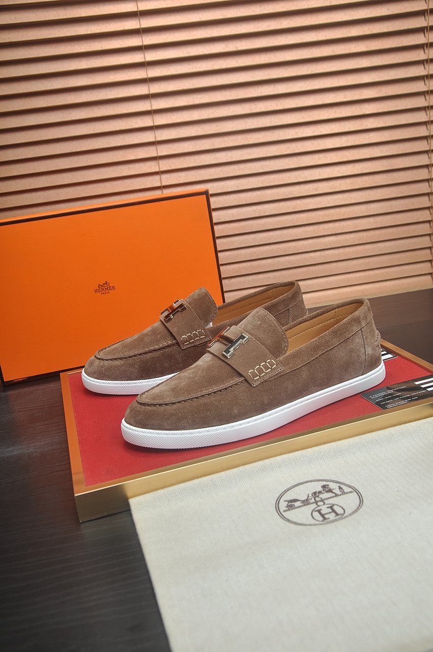 Hermès H-Hardware Slip-On Shoes