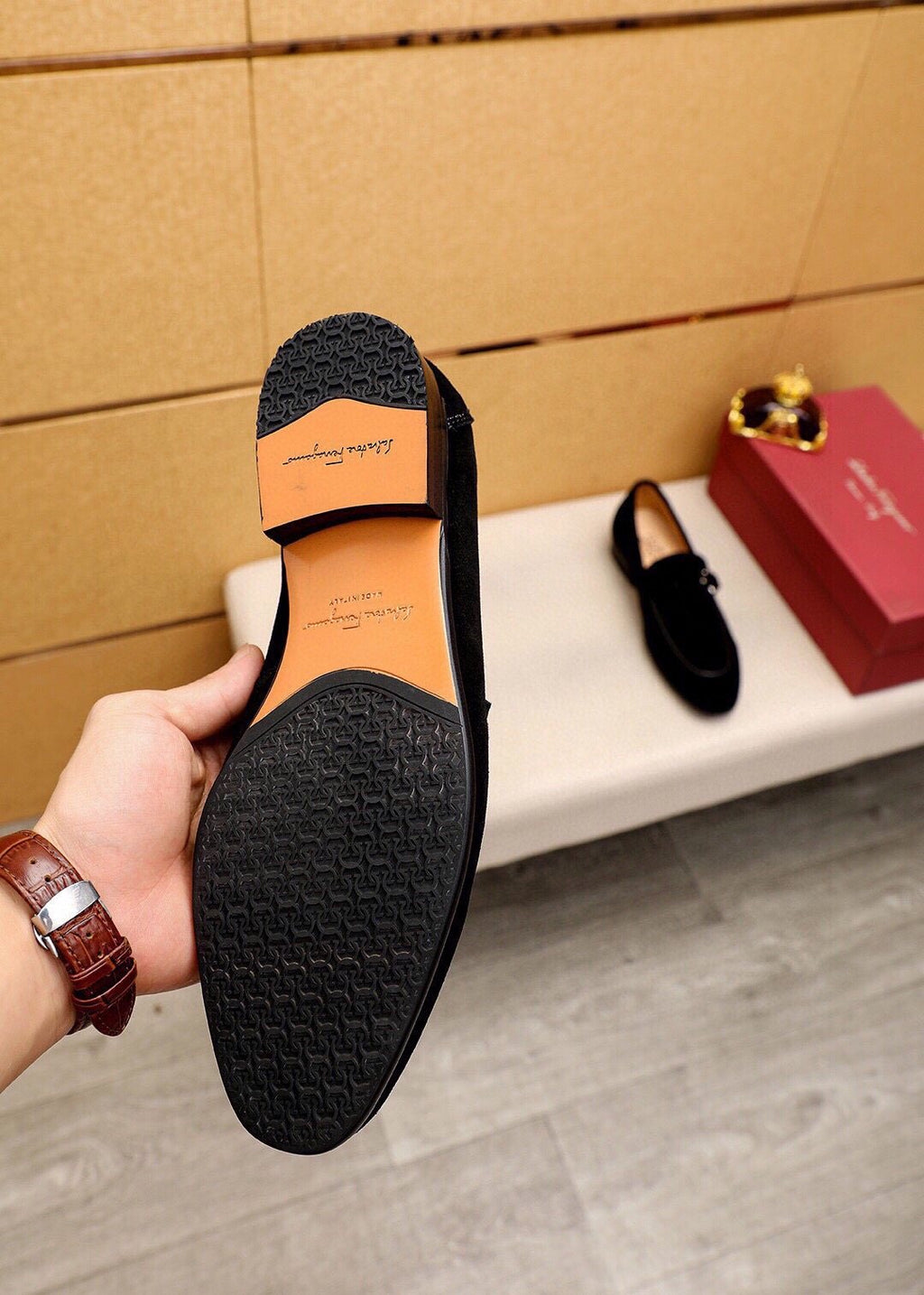 Ferragamo Metal-Accent Loafers