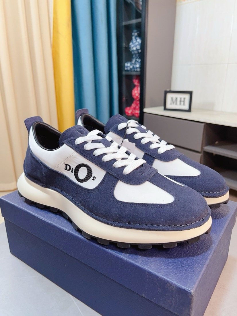 Dior Paneled Lug-Sole Sneakers
