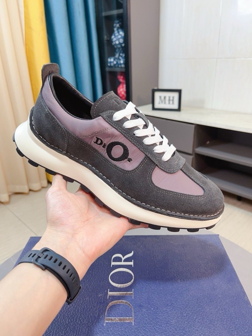 Dior Paneled Lug-Sole Sneakers