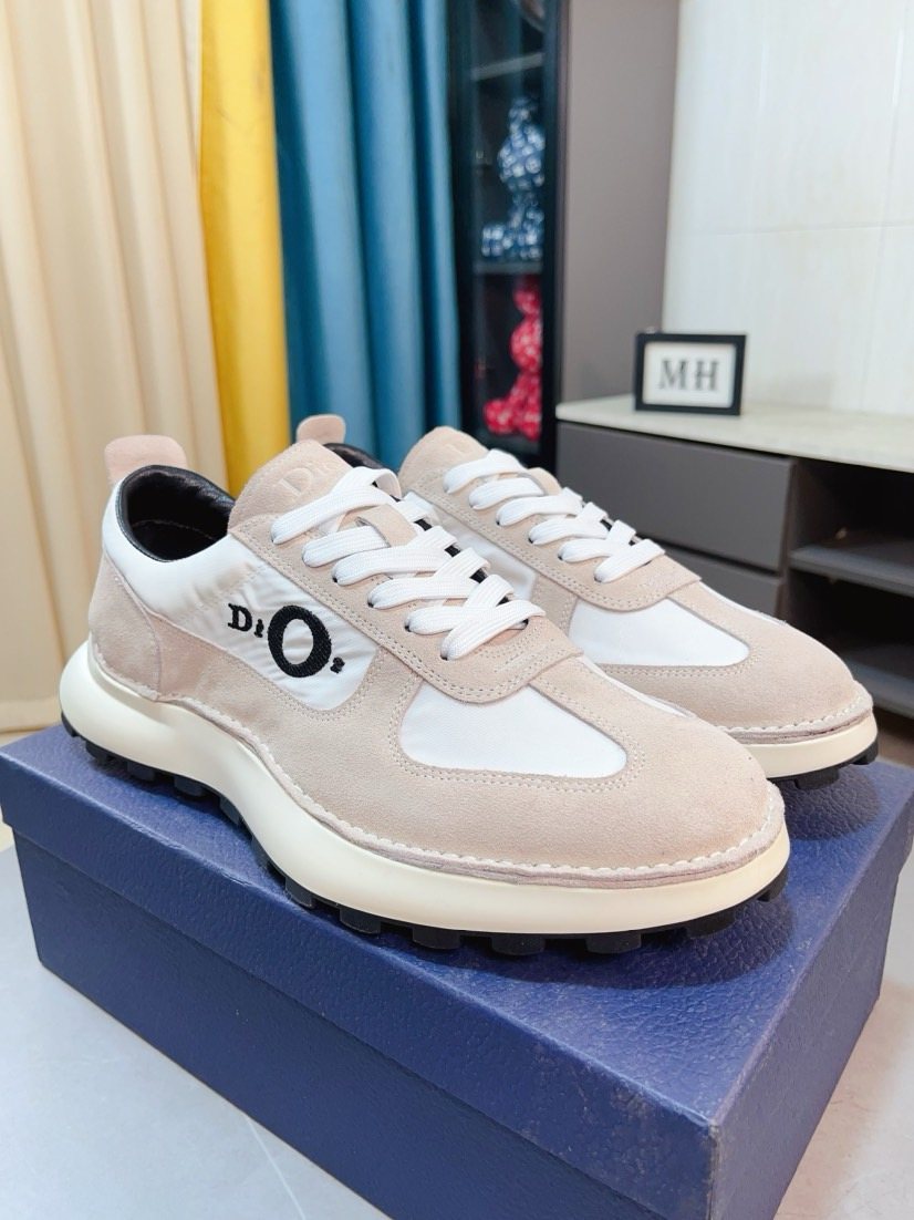 Dior Paneled Lug-Sole Sneakers