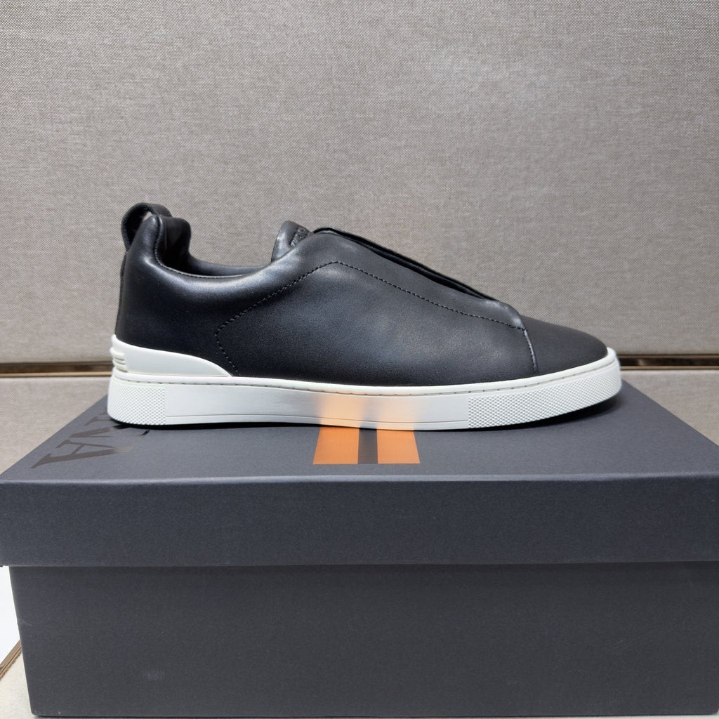Zegna Men's Low-Top Slip-On Sneakers