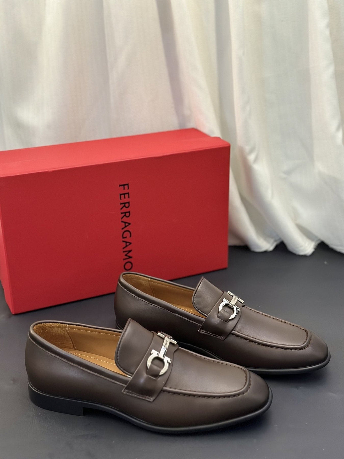 Ferragamo Metal-Bit Loafers