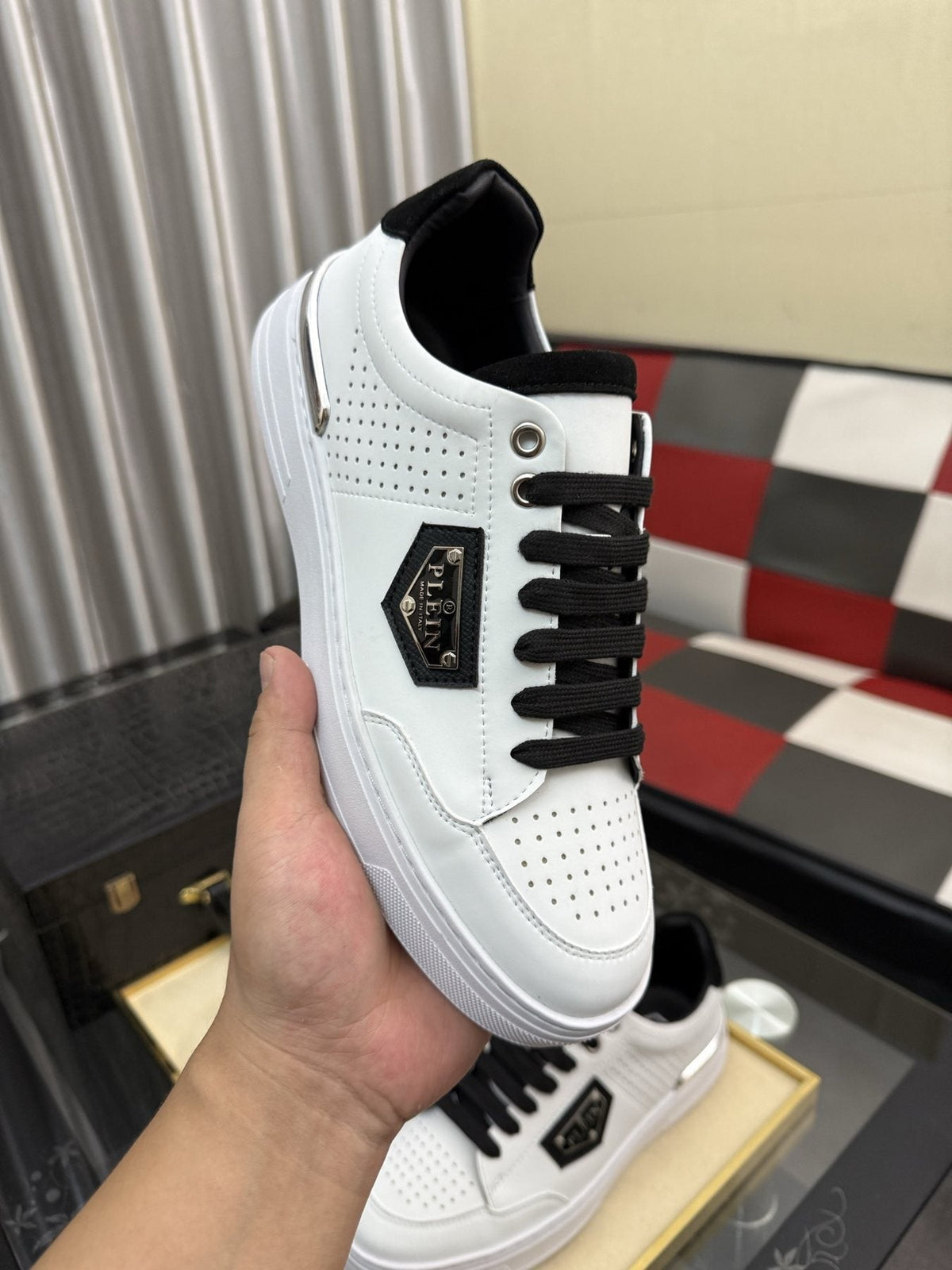 Philipp Plein Low-Top Sneakers with Side Badge