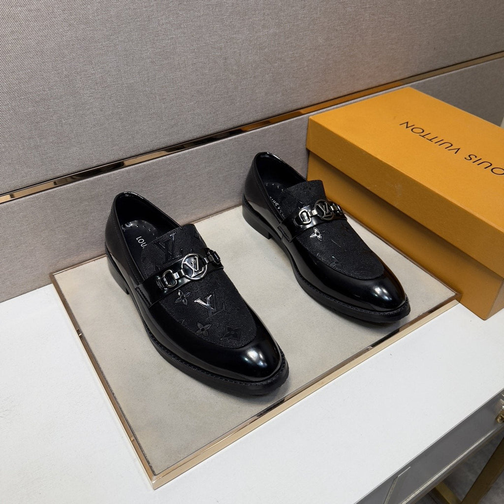 Louis Vuitton Men's Buckle Slip-On Dress Shoes