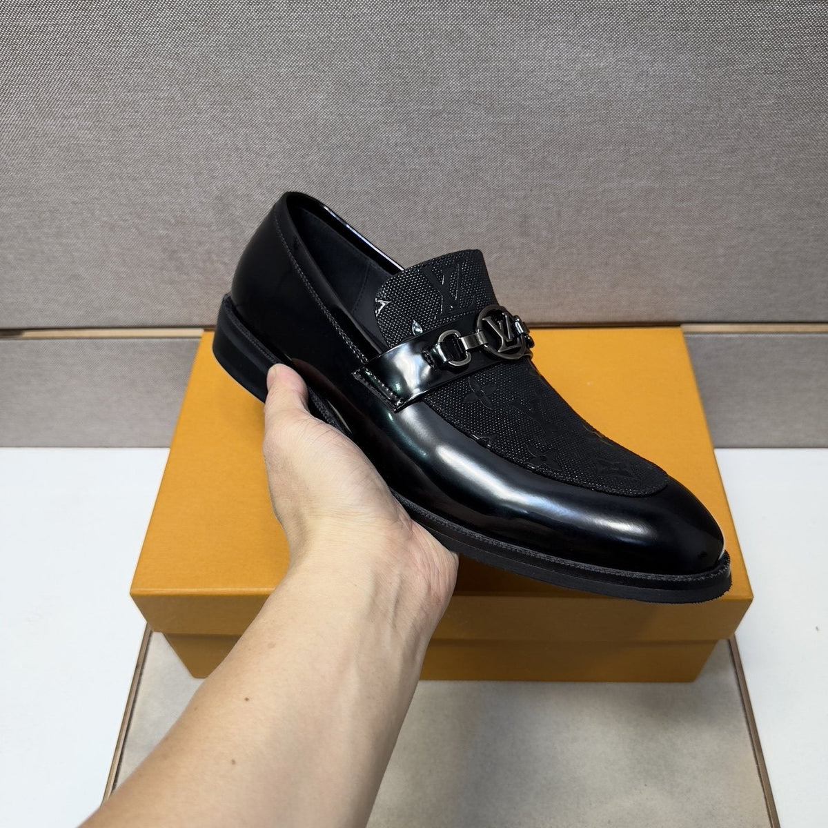 Louis Vuitton Men's Buckle Slip-On Dress Shoes