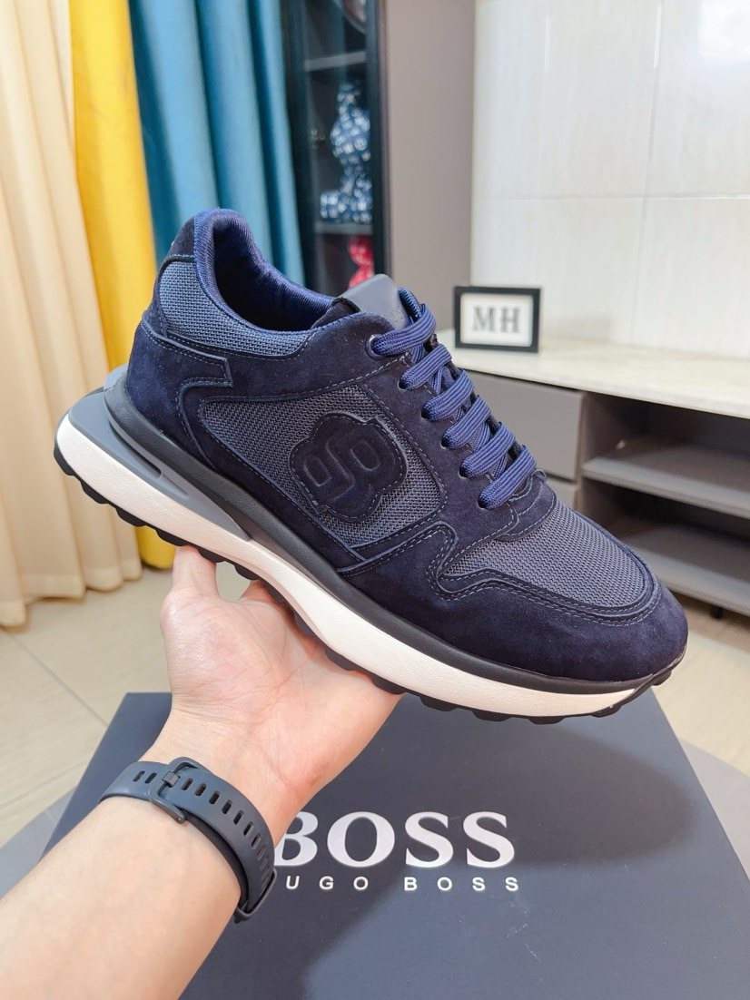 Hugo Boss Men's Layered Low-Top Sneakers
