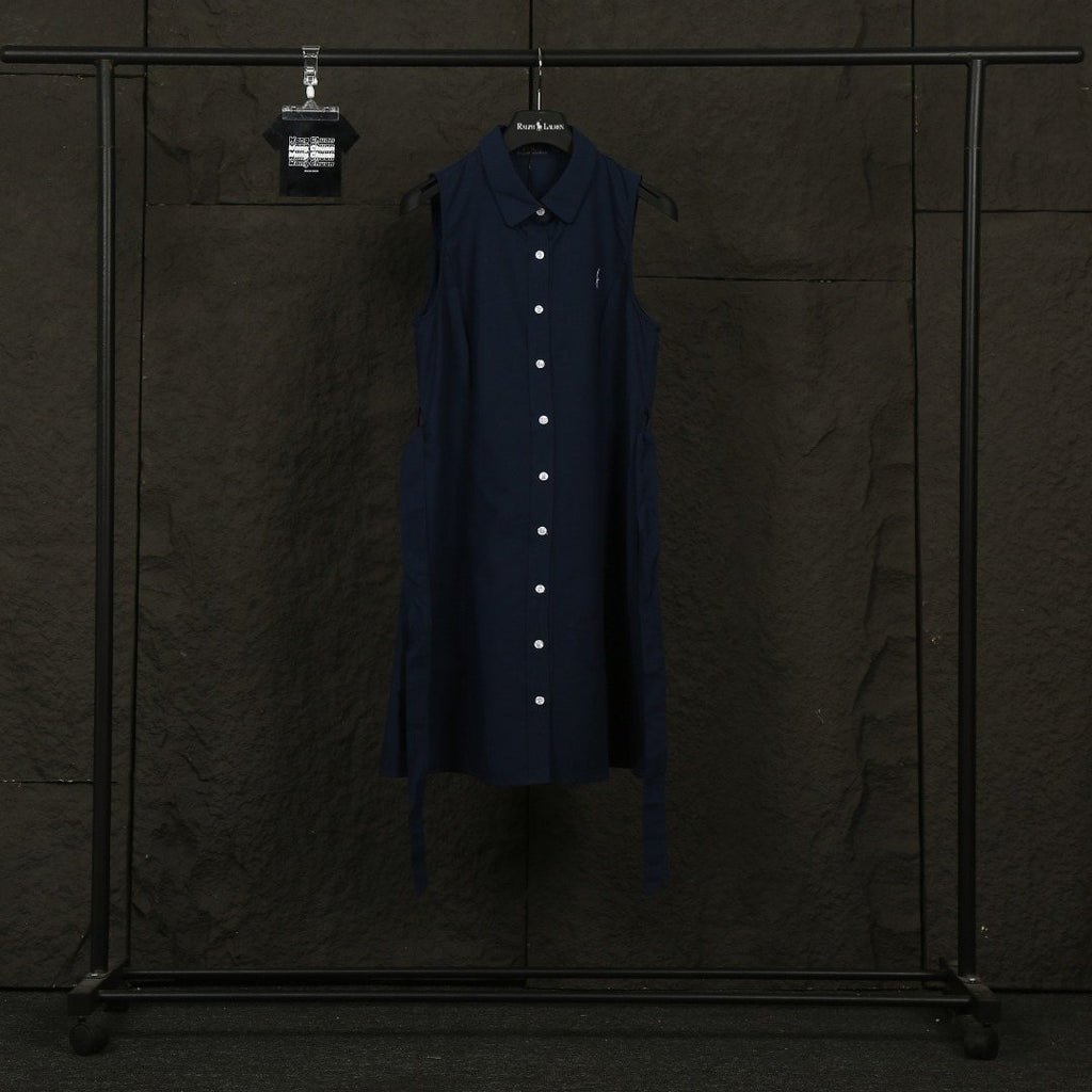 Ralph Lauren Belted Sleeveless Shirt Dress