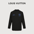 Louis Vuitton 25FW Dreamin' Man Graffiti Slogan Print Long Sleeve T-Shirt Black