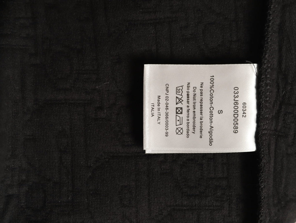 Dior CD Medaillon Circular-Logo Embroidered Crewneck Sweatshirt - Black